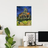Die Kirche in Auvers von Vincent van Gogh Poster (Heimbüro)