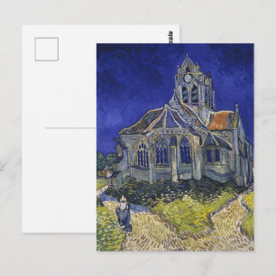 Die Kirche in Auvers von Vincent van Gogh Postkarte