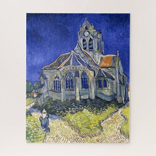 Die Kirche in Auvers von Vincent Van Gogh Puzzle (Vertikal)