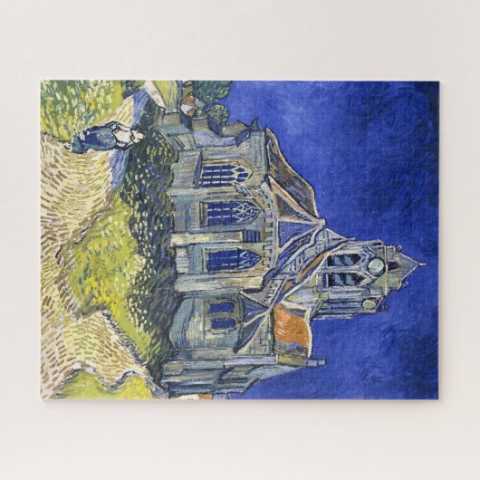 Die Kirche in Auvers von Vincent Van Gogh Puzzle (Horizontal)