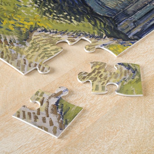 Die Kirche in Auvers von Vincent van Gogh Puzzle (Seite)