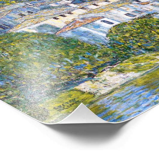 Die Kirche in Cassone | Gustav Klimt | Poster (Ecke)