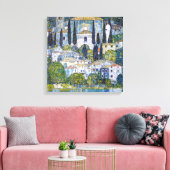 Die Kirche in Cassone | Gustav Klimt | Poster Leinwanddruck (Insitu (Wohnzimmer))