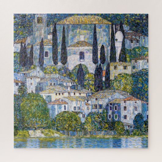 Die Kirche in Cassone | Gustav Klimt | Poster Puzzle (Vertikal)