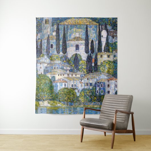 Die Kirche in Cassone | Gustav Klimt | Poster Wandteppich (Beispiel)
