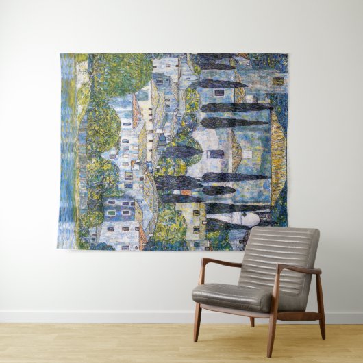 Die Kirche in Cassone | Gustav Klimt | Poster Wandteppich (Beispiel (Horizontal))