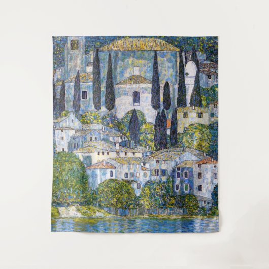 Die Kirche in Cassone | Gustav Klimt | Poster Wandteppich (Vorderseite)