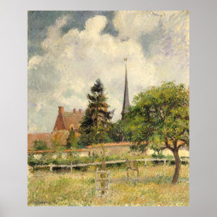Die Kirche in Eragny Camille Pissarro Poster