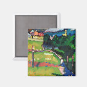 Die Kirche in Murnau, 1908-09 Magnet (Vorderseite/Rückseite)