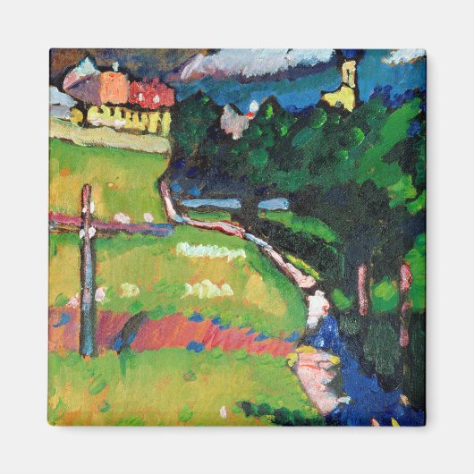 Die Kirche in Murnau, 1908-09 Magnet (Vorne)
