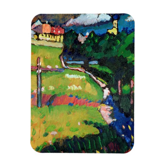 Die Kirche in Murnau, 1908-09 Magnet (Vertikal)