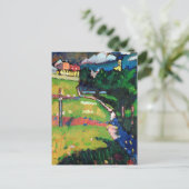 Die Kirche in Murnau, 1908-09 Postkarte (Stehend Vorderseite)