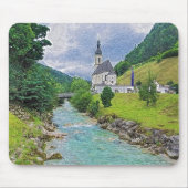 Die Kirche in Ramsau - Idylle Mousepad (Vorne)