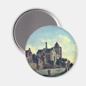 Die Kirche in Veere, von Jan Van der Heyden (Bes. Magnet (Vorderseite/Rückseite)