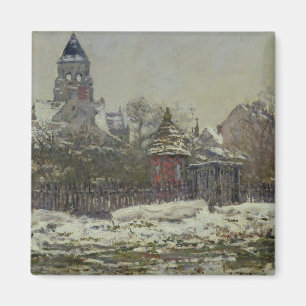 Die Kirche in Vetheuil, 1879 Magnet