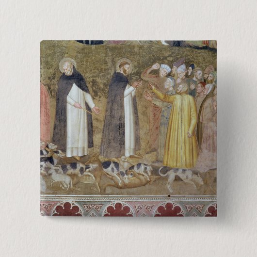 Die Kirche militant und triumphierend, Detail von Button (Vorderseite)