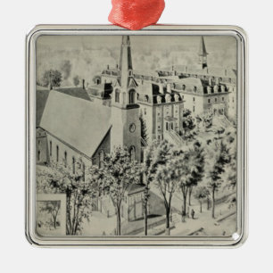 Die Kirche St.-Rose, Meriden Silbernes Ornament