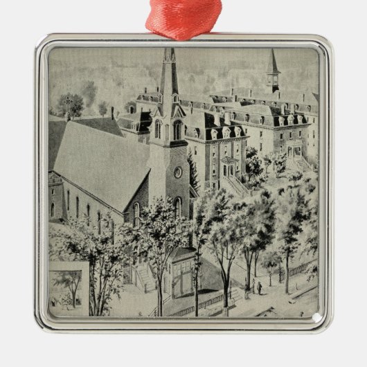 Die Kirche St.-Rose, Meriden Silbernes Ornament (Vorne)