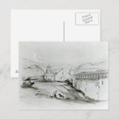 Die Kirche von San Francisco, Valparaiso, 1834 Postkarte (Vorne/Hinten)