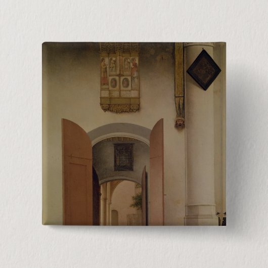 Die Kirche von St. Laurens, Alkmaar, 1661 Button (Vorderseite)