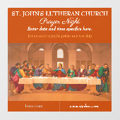 Die Kirchenabende am letzten Abendessen individuel Fensteraufkleber (Blatt)