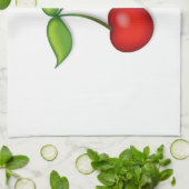 Die Kirschen aufwerfen Geschirrtuch (Gefaltet)