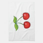 Die Kirschen aufwerfen Geschirrtuch (Vertikal)