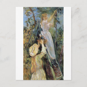 Die Kirschpflückerin von Berthe Morisot Postkarte
