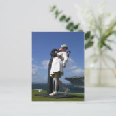 Die Kiss-Statue Postkarte (Stehend Vorderseite)