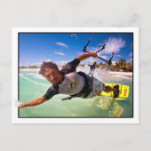Die Kitesurfer Postkarte (Vorderseite)