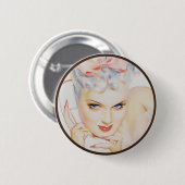 Die Kitsch-Bitches: Pin-Up-Porträts Button (Vorne & Hinten)