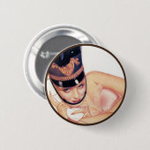 Die Kitsch-Bitches: Pin-Up-Porträts Button (Vorne & Hinten)