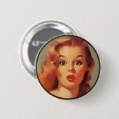Die Kitsch-Bitches: Pin-Up-Porträts Button (Vorne & Hinten)