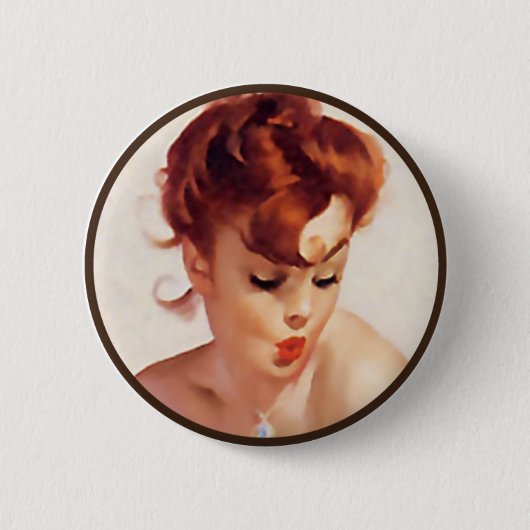 Die Kitsch-Bitches: Pin-Up-Porträts Button (Vorderseite)
