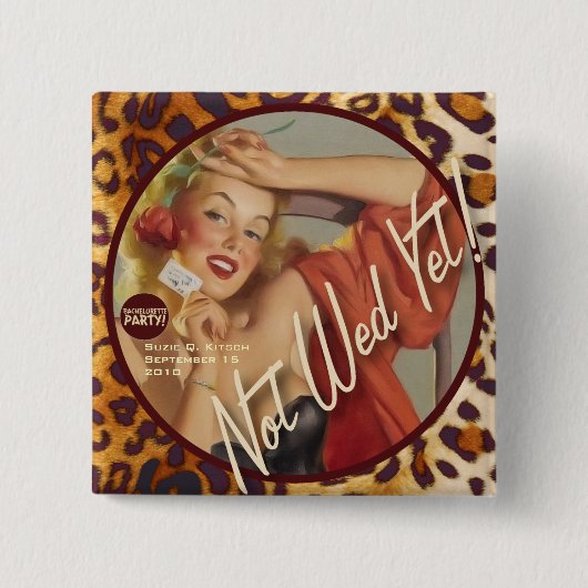 Die Kitsch Bitsch : Noch nicht verheiratet! Button (Vorderseite)