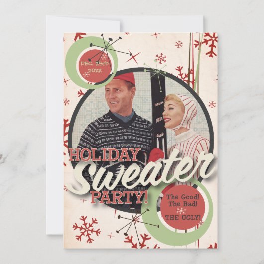 Die Kitsch Bitsch: Weihnachtspullover-Party! Einladung (Vorderseite)