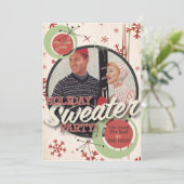 Die Kitsch Bitsch: Weihnachtspullover-Party! Einladung (Stehend Vorderseite)