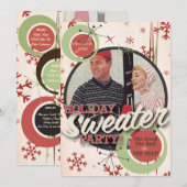 Die Kitsch Bitsch: Weihnachtspullover-Party! Einladung (Vorne/Hinten)