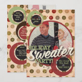 Die Kitsch Bitsch: Weihnachtspullover-Party! Einladung (Vorne/Hinten)