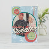 Die Kitsch Bitsch: Weihnachtspullover-Party! Einladung (Stehend Vorderseite)