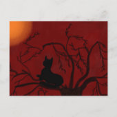 Die Kitty und der Mond Postkarte (Vorderseite)