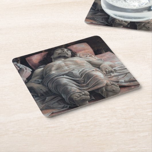 Die Klage über den Toten Christus, Mantegna Rechteckiger Pappuntersetzer (angewinkelt)