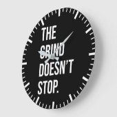 Die Klappe hält nicht an - Erfolg Motivierend Große Wanduhr (Winkel)