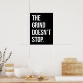 Die Klappe hält nicht an - Erfolg Motivierend Poster (Küche)