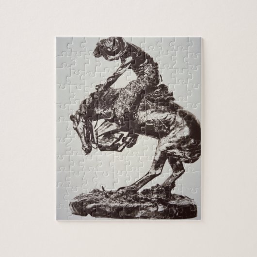 Die Klapperschlange, 1905 (Bronze) (b/w Foto) Puzzle (Vertikal)