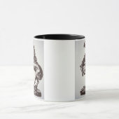 Die Klapperschlange, 1905 (Bronze) (b/w Foto) Tasse (Zentrum)