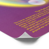 Die klare menschliche Aura Poster (Ecke)