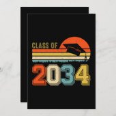 Die Klasse 2034 wächst mit dem ich vor dem Abschlu Einladung (Vorne/Hinten)