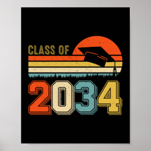 Die Klasse 2034 wächst mit dem ich vor dem Abschlu Poster
