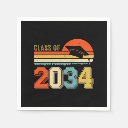 Die Klasse 2034 wächst mit dem ich vor dem Abschlu Serviette (Vorderseite)